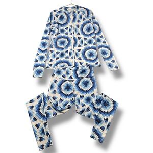 MOTT50 Geometric Print Sun Protection Zip Jacket & Leggings Set UPF50+ Women 657